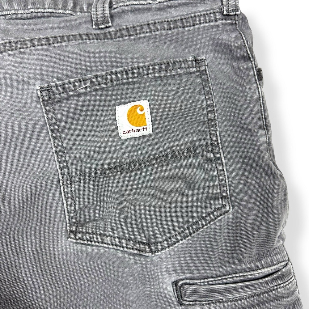 Carhartt Men's Rugged Relaxed Fit Canvas Work Pants 40x32 Gray Outdoors‎ - Picture 12 of 15